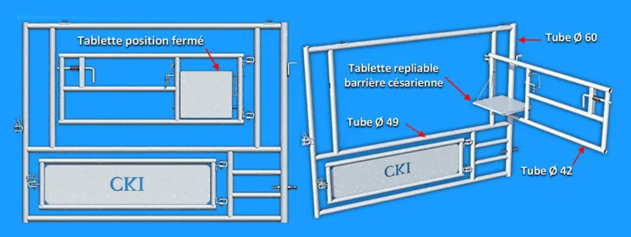 schéma de barrière césarienne