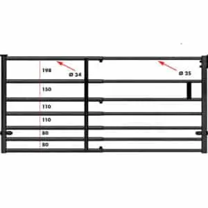 panneau barrière 7 tubes pour moutons