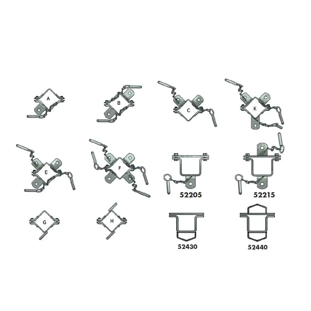 poteaux et colliers 90x90