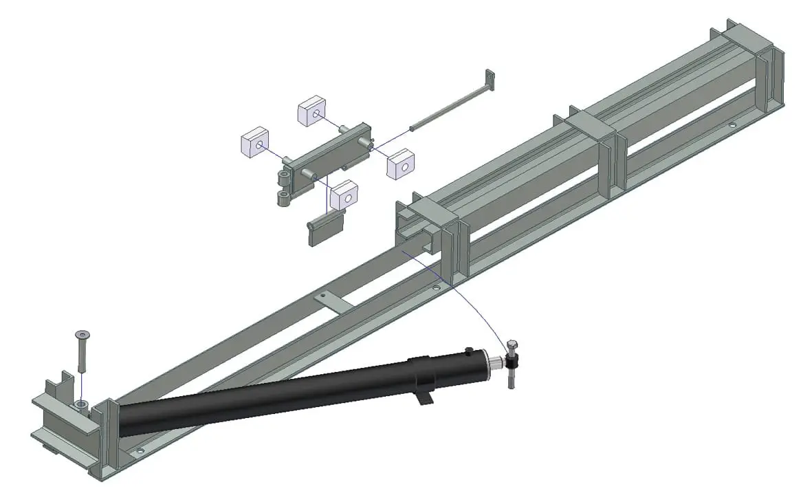 groupe d'entrainement racleur hydraulique surface