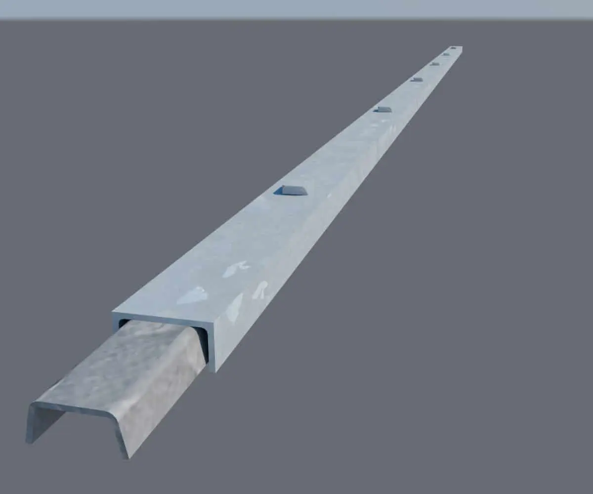 rails de racleur hydraulique