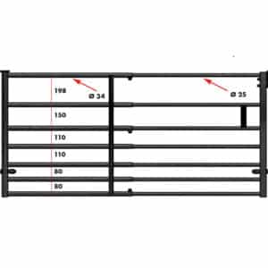 panneau barrière 7 tubes pour moutons